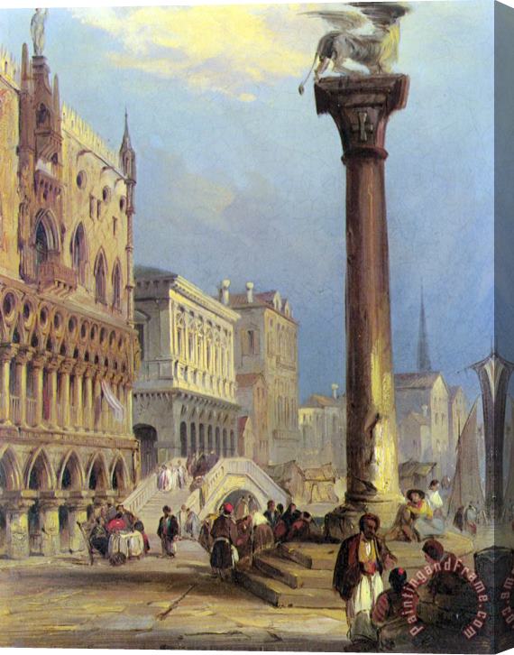 Edward Pritchett St. Marks And The Doges Palace, Venice Stretched Canvas Print / Canvas Art