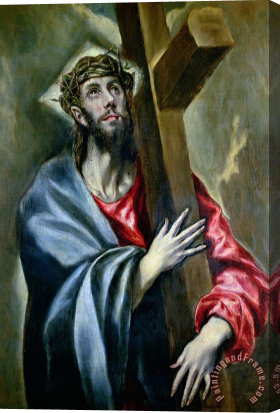 El Greco Christ Clasping the Cross Stretched Canvas Print / Canvas Art