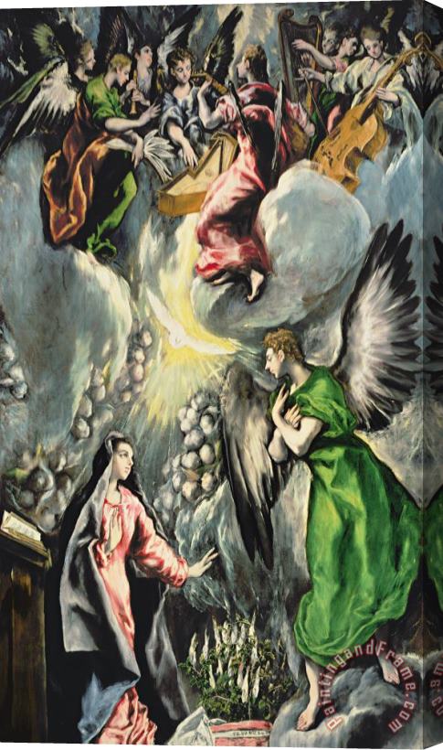 El Greco Domenico Theotocopuli The Annunciation Stretched Canvas Print / Canvas Art