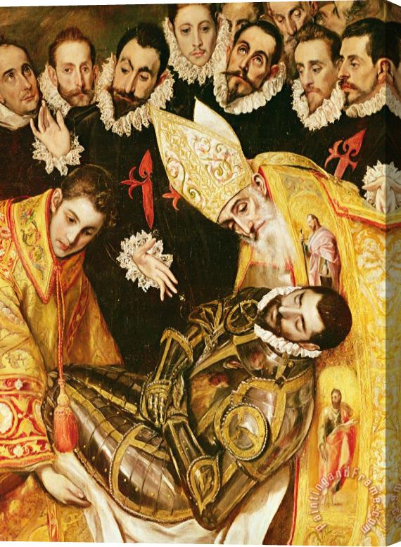 El Greco Domenico Theotocopuli The Burial Of Count Orgaz Stretched Canvas Painting / Canvas Art