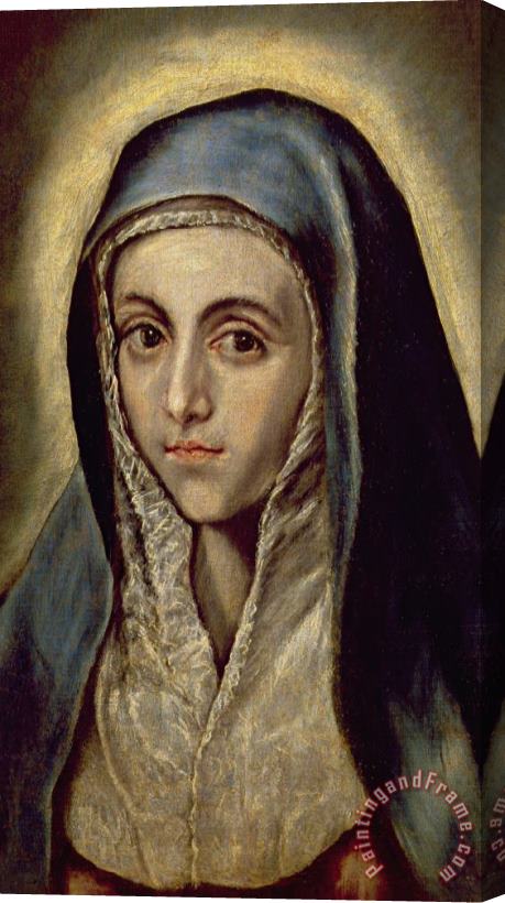 El Greco Domenico Theotocopuli The Virgin Mary Stretched Canvas Painting / Canvas Art