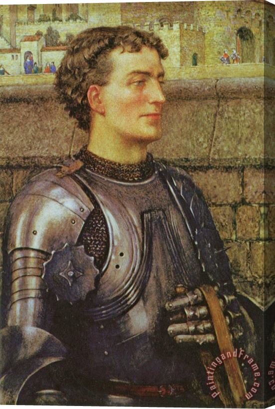 Eleanor Fortescue Brickdale A Knight in Armor Stretched Canvas Print / Canvas Art