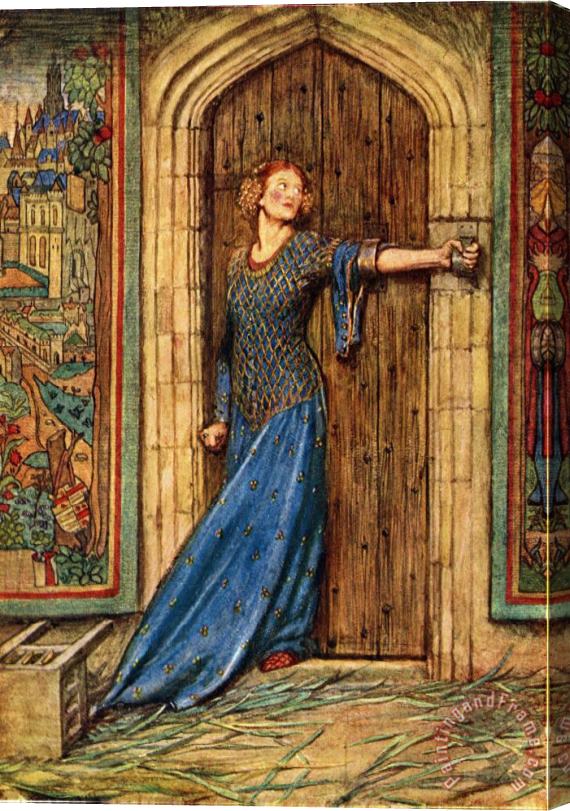 Eleanor Fortescue Brickdale Kate Barlass Stretched Canvas Painting / Canvas Art
