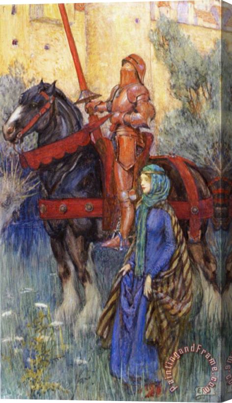 Eleanor Fortescue Brickdale The Rusty Knight Stretched Canvas Painting / Canvas Art