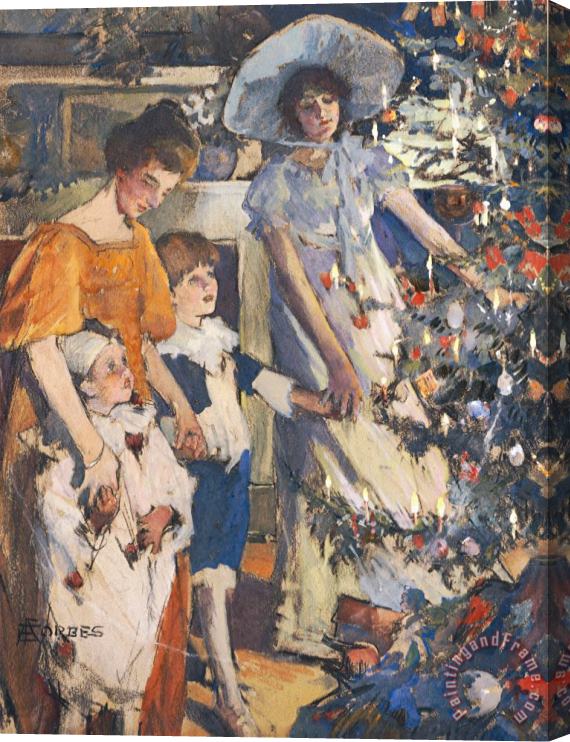 Elizabeth Adela Stanhope Forbes The Christmas Tree Stretched Canvas Print / Canvas Art