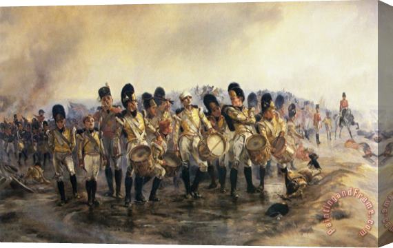 Elizabeth Thompson Steady The Drums And Fifes! Stretched Canvas Print / Canvas Art