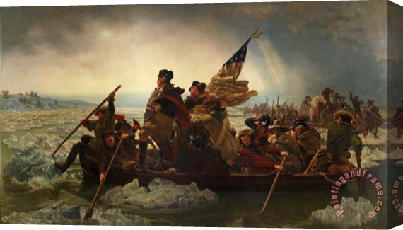 Emanuel Gottlieb Leutze Washington Crossing The Delaware Stretched Canvas Painting / Canvas Art
