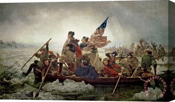 Emanuel Gottlieb Leutze Washington Crossing the Delaware River Stretched Canvas Painting / Canvas Art