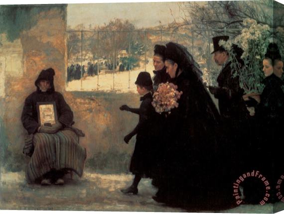 Emile Friant All Saints' Day Stretched Canvas Print / Canvas Art