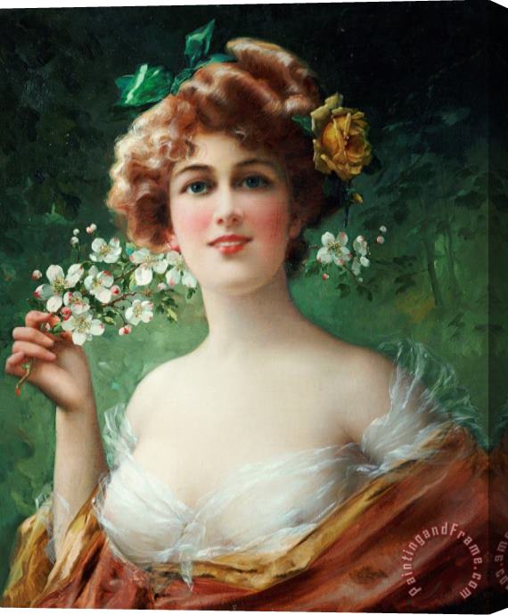 Emile Vernon Blossoming Beauty Stretched Canvas Painting / Canvas Art