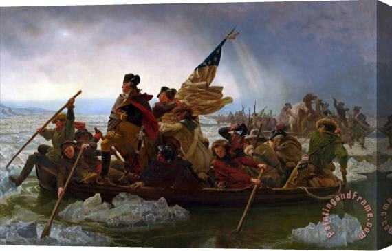 Emmanuel Gottlieb Leutze Washington Crossing The Delaware River Stretched Canvas Painting / Canvas Art