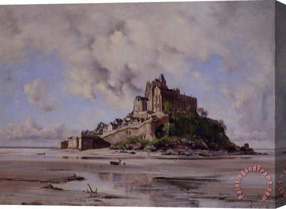 Emmanuel Lansyer Mont Saint Michel Stretched Canvas Print / Canvas Art