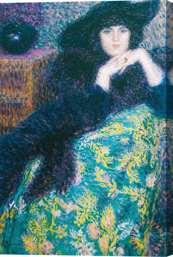 Enrico della Leonessa Violette Stretched Canvas Painting / Canvas Art
