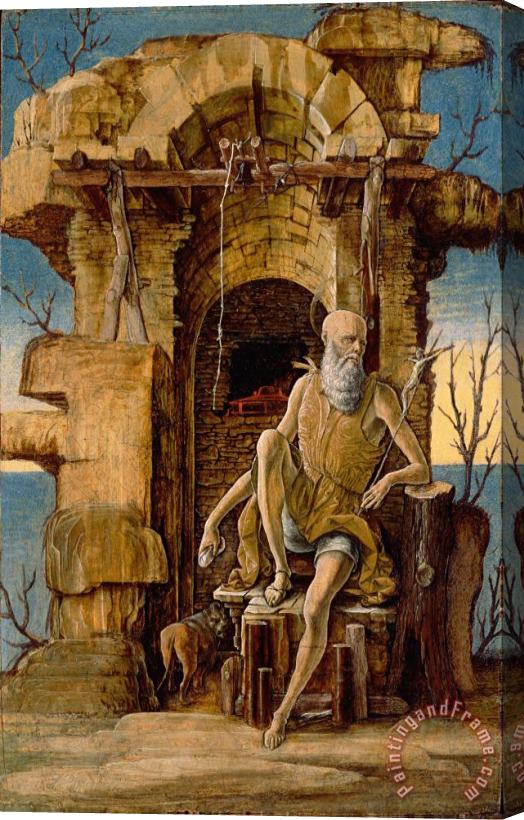 Ercole De'roberti Saint Jerome in The Wilderness Stretched Canvas Print / Canvas Art