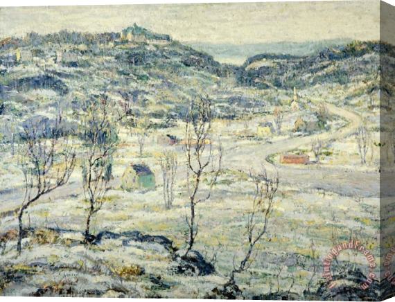 Ernest Lawson Harlem Valley, Winter Stretched Canvas Painting / Canvas Art