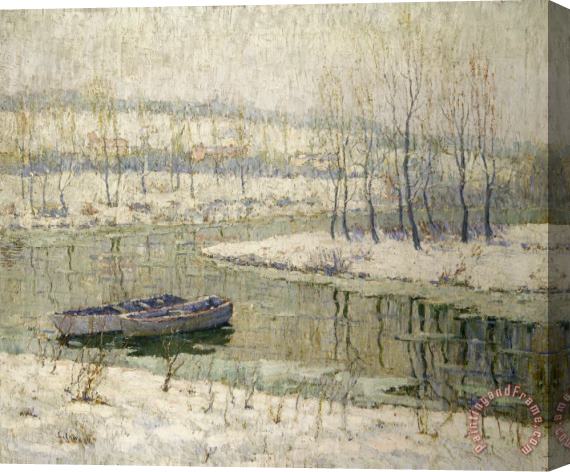 Ernest Lawson Spring Thaw Stretched Canvas Painting / Canvas Art