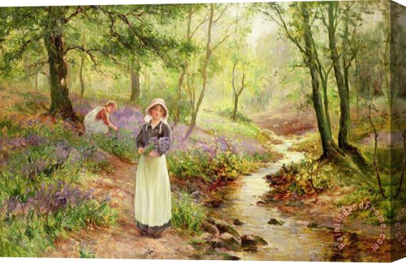 Ernest Walbourn The Bluebell Glade Stretched Canvas Painting / Canvas Art