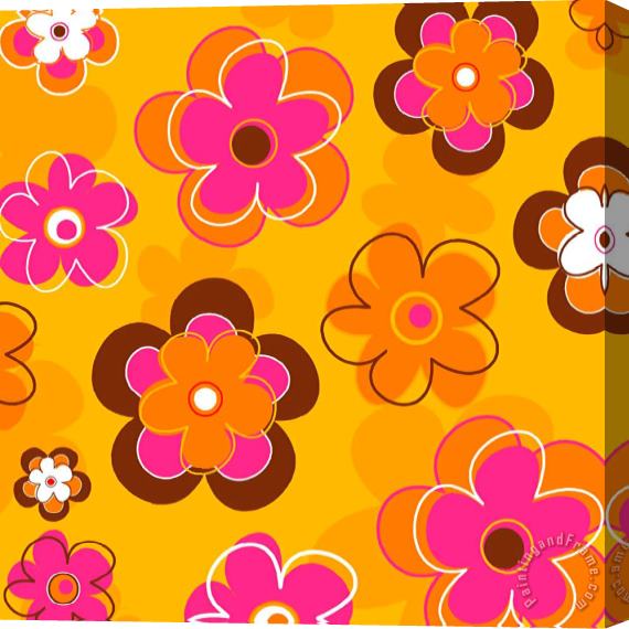 Esteban Studio Flower Pattern 2 Stretched Canvas Painting / Canvas Art