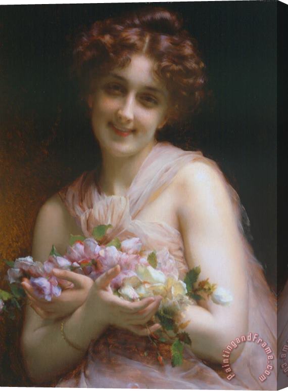 Etienne Adolphe Piot Flowers Stretched Canvas Painting / Canvas Art