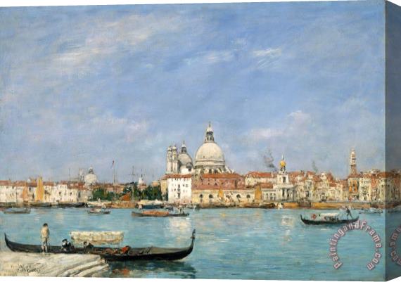 Eugene Boudin Venice, Santa Maria Della Salute From San Giorgio Stretched Canvas Painting / Canvas Art