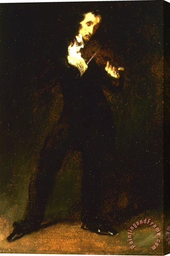 Eugene Delacroix Paganini Stretched Canvas Painting / Canvas Art