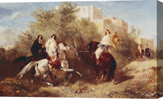 Eugene Fromentin Arab Horsemen Stretched Canvas Print / Canvas Art