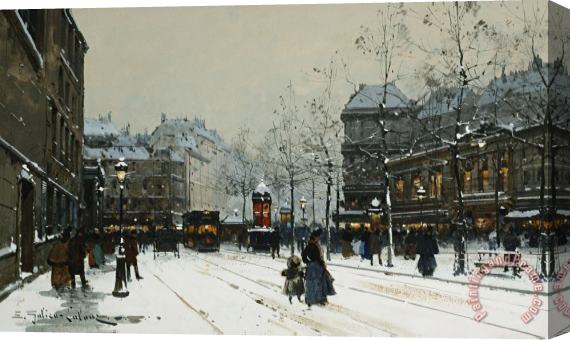 Eugene Galien-Laloue Gare Du Nord Paris Stretched Canvas Painting / Canvas Art