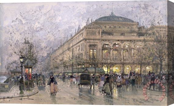 Eugene Galien-Laloue Parisian Street Scene Stretched Canvas Painting / Canvas Art