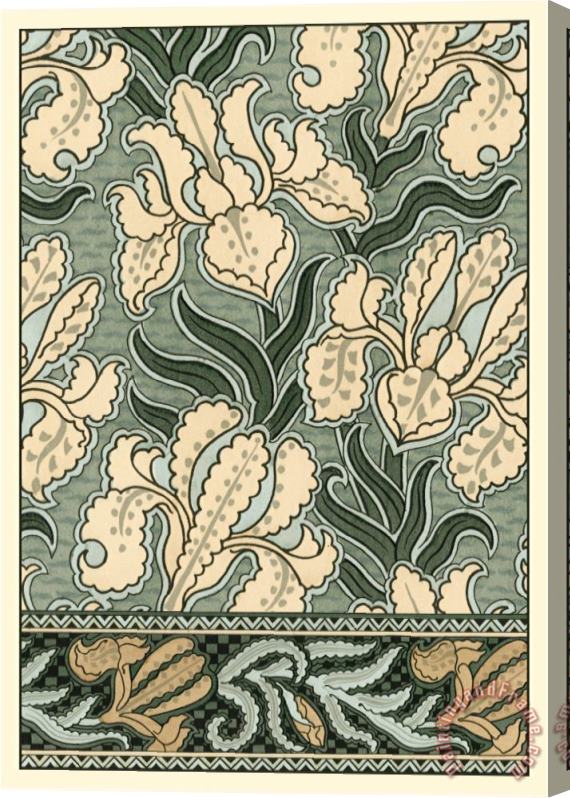 Eugene Grasset Garden Tapestry II Stretched Canvas Print / Canvas Art