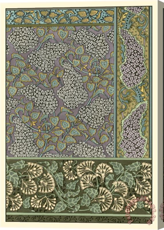 Eugene Grasset Garden Tapestry III Stretched Canvas Painting / Canvas Art