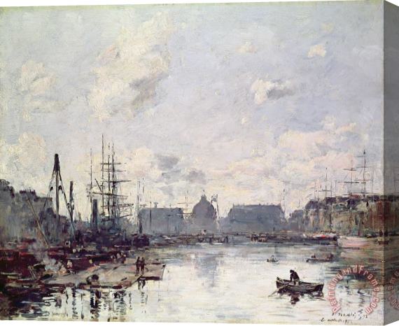 Eugene Louis Boudin The Port of Trade Stretched Canvas Print / Canvas Art