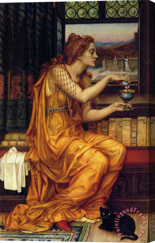 Evelyn De Morgan The Love Potion Stretched Canvas Painting / Canvas Art