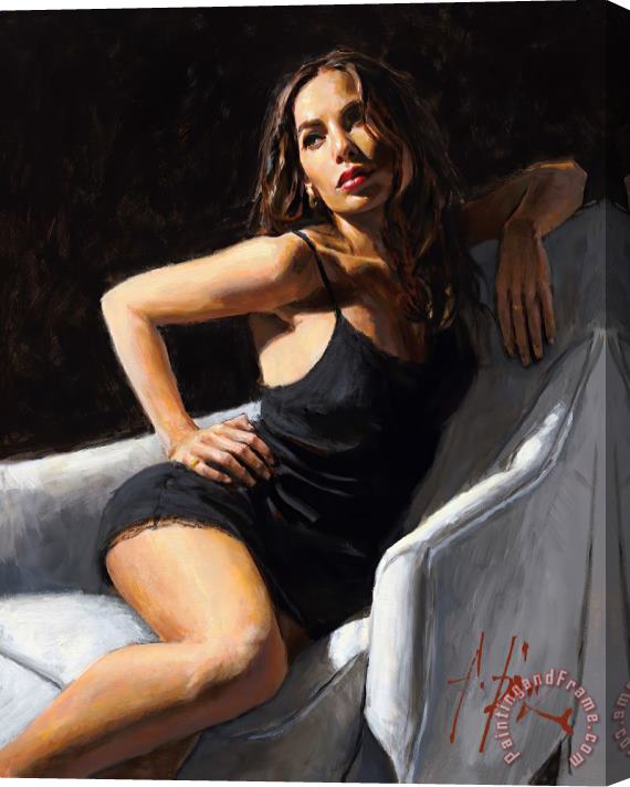 Fabian Perez At The Four Seasons III Stretched Canvas Print / Canvas Art