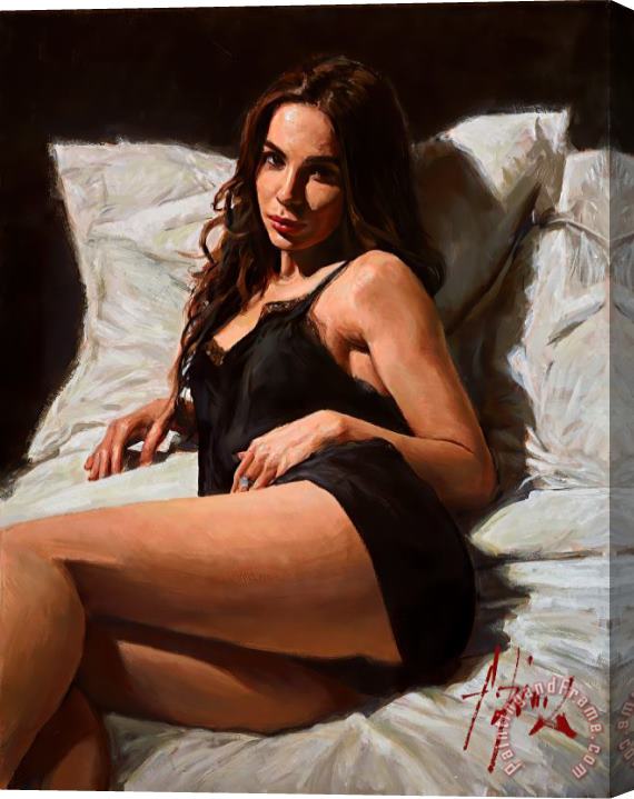Fabian Perez At The Four Seasons IV, 2021 Stretched Canvas Print / Canvas Art