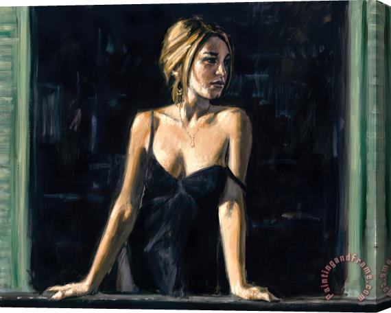 Fabian Perez Balcony at Buenos Aires V Stretched Canvas Print / Canvas Art