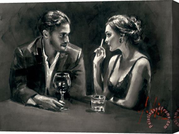 Fabian Perez Intimate Moments IV Stretched Canvas Print / Canvas Art