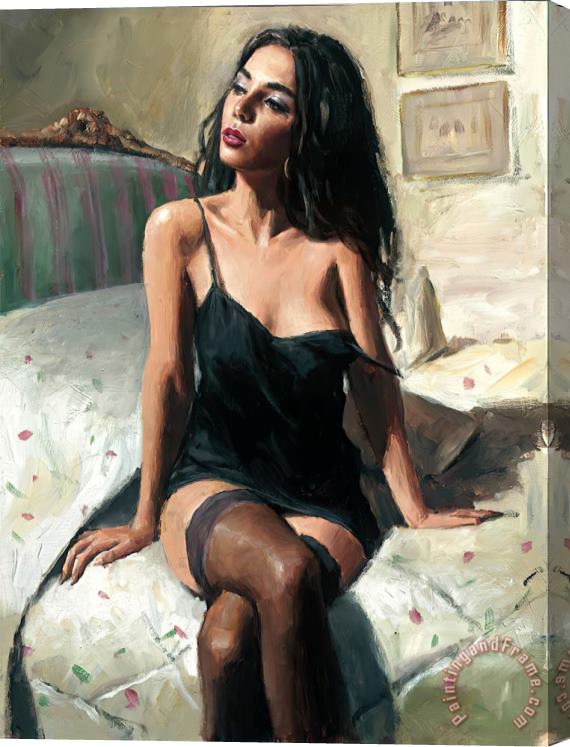 Fabian Perez Kay at The Ritz Stretched Canvas Painting / Canvas Art