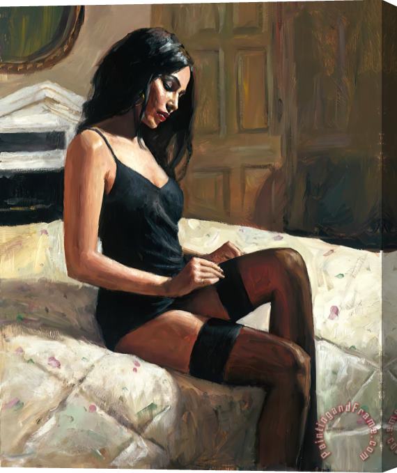 Fabian Perez Kayleigh at Ritz III Stretched Canvas Print / Canvas Art