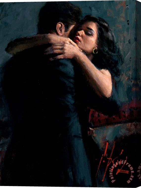 Fabian Perez The Embrace III Stretched Canvas Print / Canvas Art