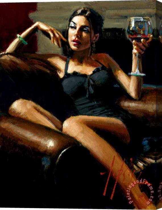 Fabian Perez The Living Room III Stretched Canvas Painting / Canvas Art