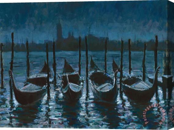 Fabian Perez Venetian Nights Stretched Canvas Print / Canvas Art