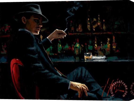 Fabian Perez Whiskey at Las Brujas V Stretched Canvas Painting / Canvas Art