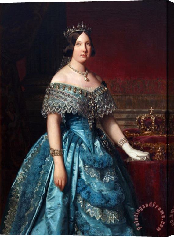 Federico de Madrazo Isabella II Stretched Canvas Painting / Canvas Art