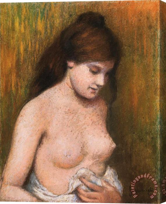 Federico Zandomeneghi Bust of a Young Girl Stretched Canvas Painting / Canvas Art