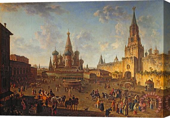 Fedor Alekseyev Red Square in Moscow Stretched Canvas Painting / Canvas Art
