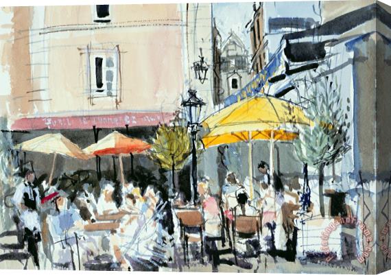 Felicity House The Square At St. Malo Stretched Canvas Painting / Canvas Art
