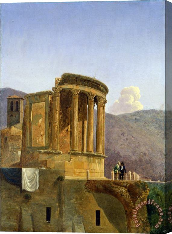Felix Boisselier The Temple of Vesta at Tivoli Stretched Canvas Painting / Canvas Art