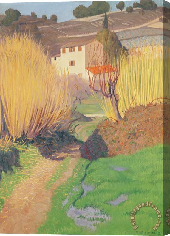 Felix Edouard Vallotton Landscape At Lagnes Stretched Canvas Painting / Canvas Art