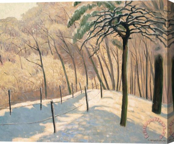 Felix Edouard Vallotton Snowy Landscape Stretched Canvas Print / Canvas Art