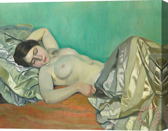Felix Edouard Vallotton Torse Of A Reclining Woman Stretched Canvas Painting / Canvas Art